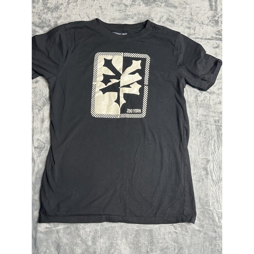 Boys Zoo York Shirt Size XL 18/20 Black sk8 Skater Teen Unisex